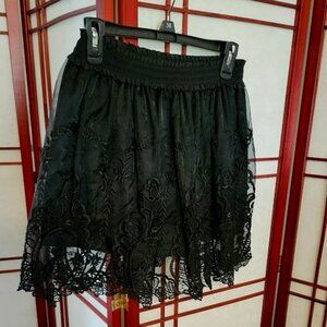 Black Lace Skirt